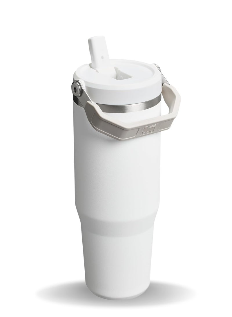 Stanley IceFlow 2.0 Fast Flow 30 oz Insulated Stainless Steel Tumbler with Handle – Leakproof BPA-Free Water Bottle with Twist-On Angled Spout Lid, Frost - Image 2