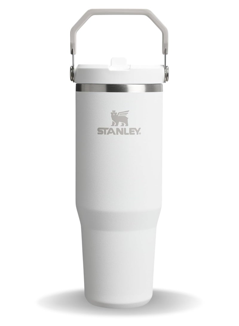Stanley IceFlow 2.0 Fast Flow 30 oz Insulated Stainless Steel Tumbler with Handle – Leakproof BPA-Free Water Bottle with Twist-On Angled Spout Lid, Frost - Image 1