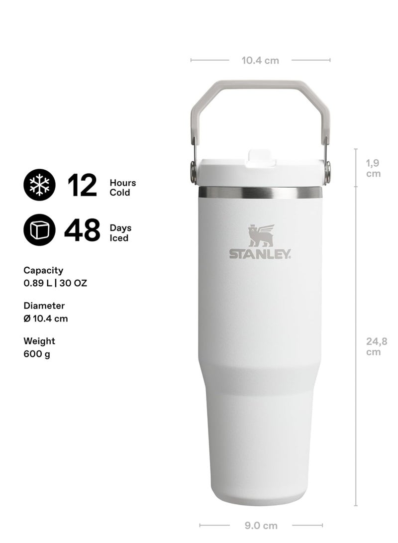 Stanley IceFlow 2.0 Fast Flow 30 oz Insulated Stainless Steel Tumbler with Handle – Leakproof BPA-Free Water Bottle with Twist-On Angled Spout Lid, Frost - Image 3