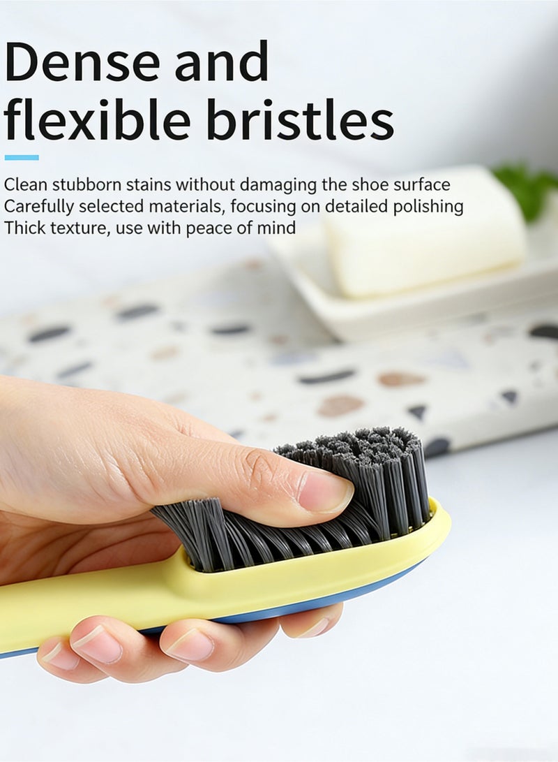 2 Pack Laundry Brush Shoe Cleaning Brush Scrub Brush for Stains Household Bathroom Cleaning Clothes Shoes Scrubbing Ergonomics Grip Easy Hold - Image 2