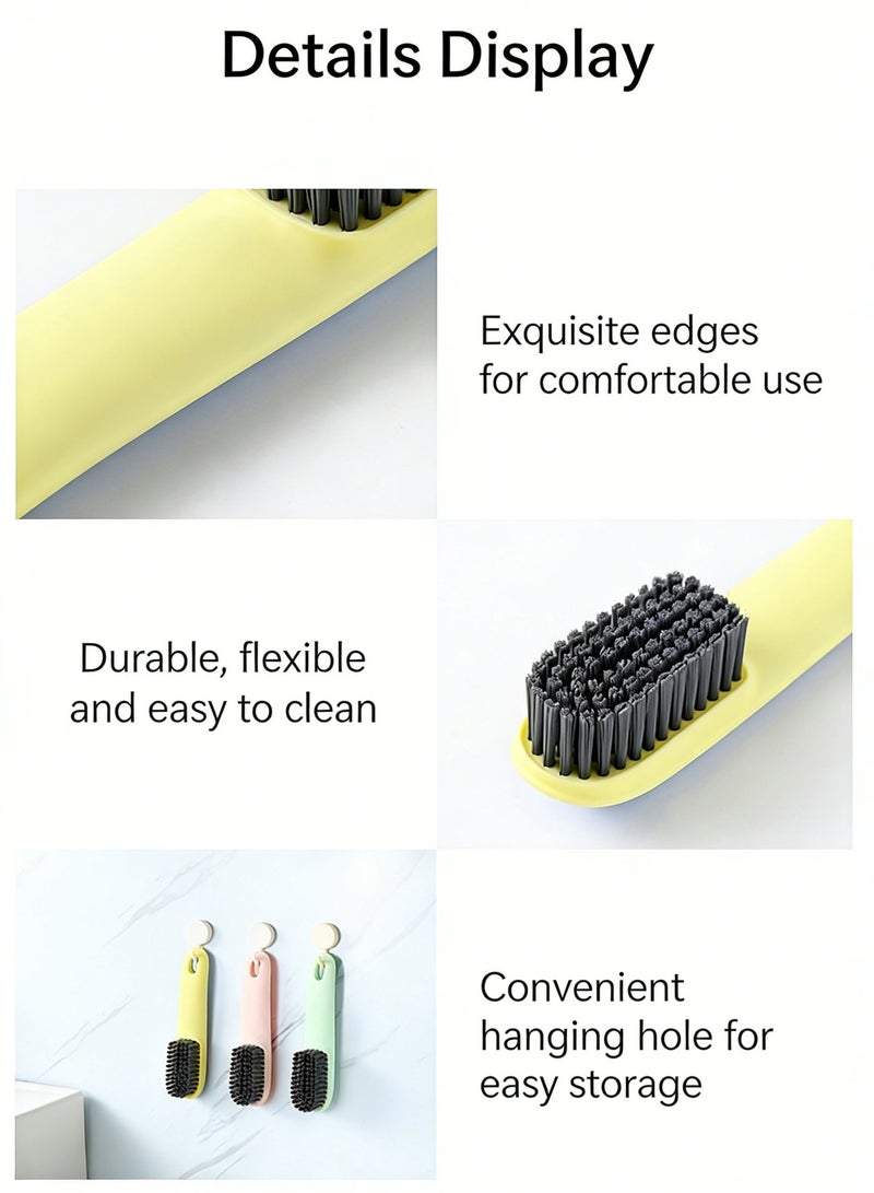2 Pack Laundry Brush Shoe Cleaning Brush Scrub Brush for Stains Household Bathroom Cleaning Clothes Shoes Scrubbing Ergonomics Grip Easy Hold - Image 4