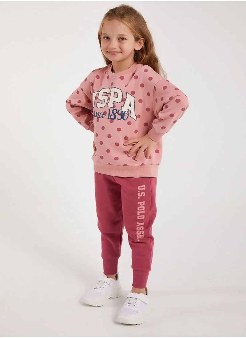 U.S. Polo Assn. U.S. Polo Assn. Girls Pink Tracksuit Set