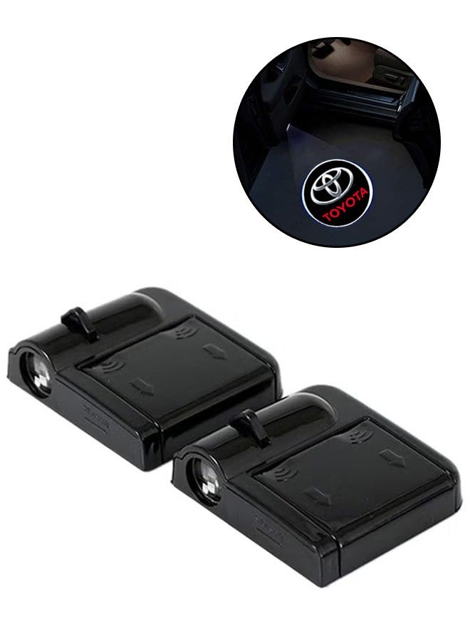 Loquat 2PCS Car Door Light Projector Wireless LED Car Door Projector for TOYOTA, Car Door Welcome Logo Projector Lights for All Car Models, Laser Ghost Shadow Logo Projector Light Accessories - Image 1
