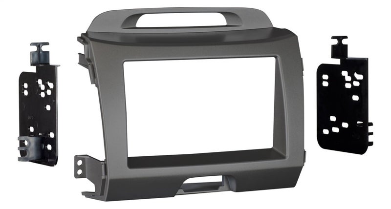 Metra Electronics 95-7344G Double DIN Dash Installation Kit for 2011 Kia Sportage Vehicles (Gray) - Image 4