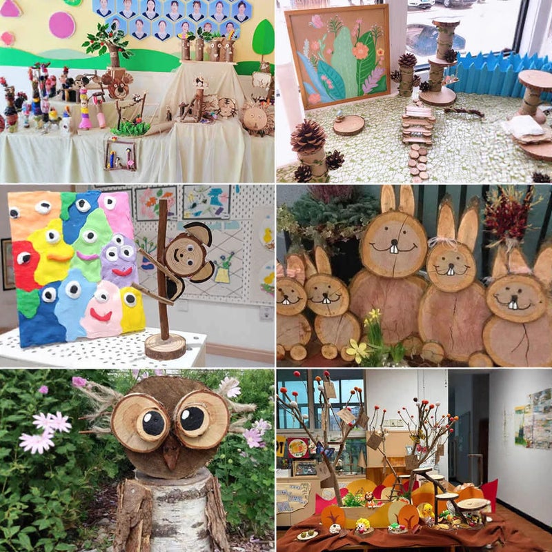 Kindergarten Environmental Creation Materials Dry Branches Decoration Log Color Tree Trunk Branches Wooden Sticks Wooden Strips Willow Branches Art Area Hangings - Image 5