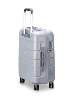 DELSEY Lagos 4 Double Wheels Hard Cabin Trolley Case Size 55 CM / 22 Inch Silver  - Image 2