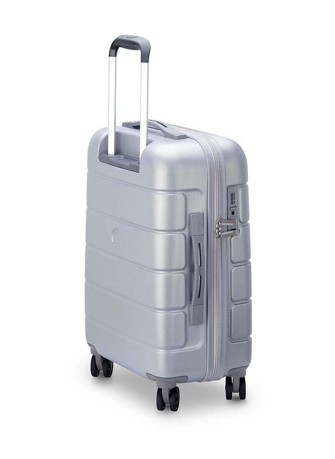 DELSEY Lagos 4 Double Wheels Hard Cabin Trolley Case Size 55 CM / 22 Inch Silver  - Image 2