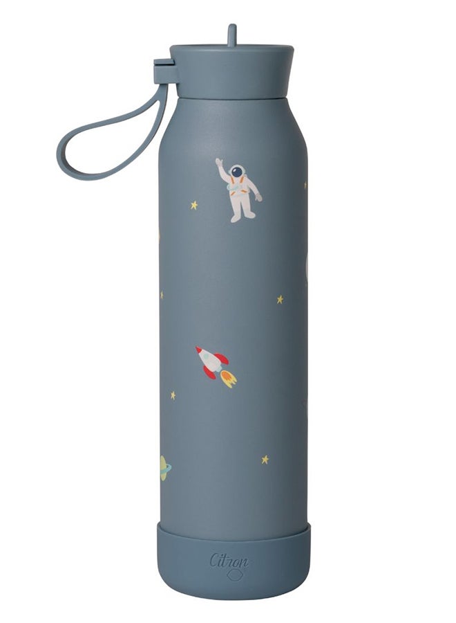 Citron Stainless Steel Water Bottle 500ml - Spaceship - Leakproof Thermos Bottle for Kids - Insulated, BPA-Free & Durable - Ideal for School, Travel or Sports  - Image 1