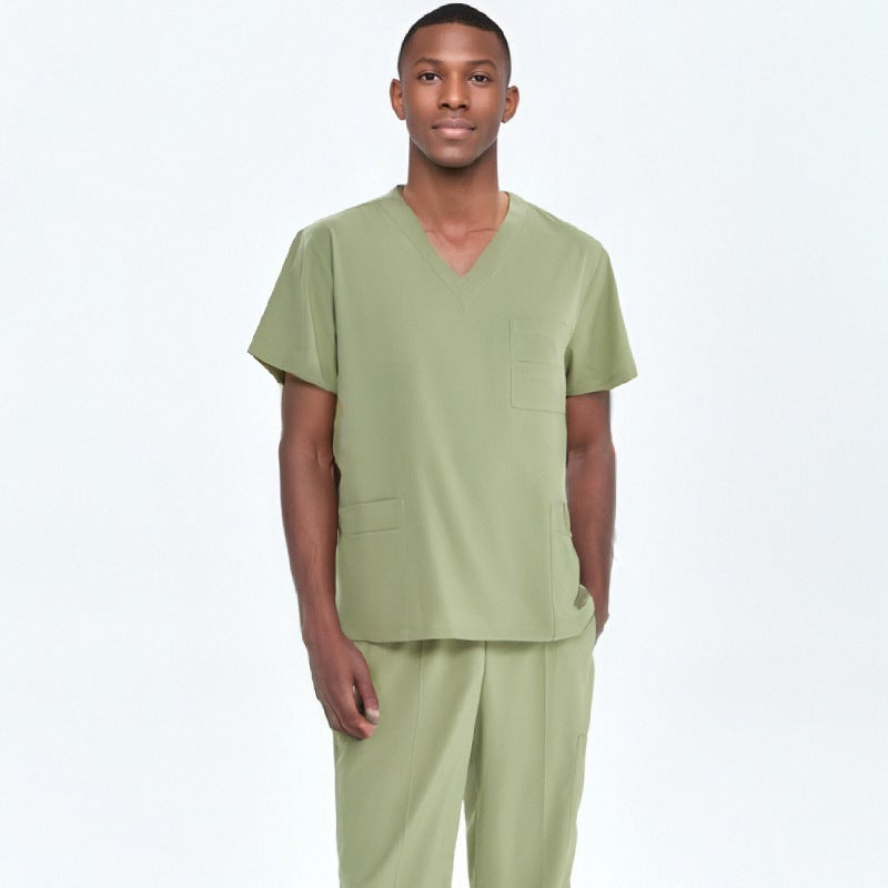 Export Workwear, Washable Surgical Gowns, Elastic Surgical Gowns For Men And Women, Short-Sleeved Operating Room Doctor Scrub Suits, - Image 1