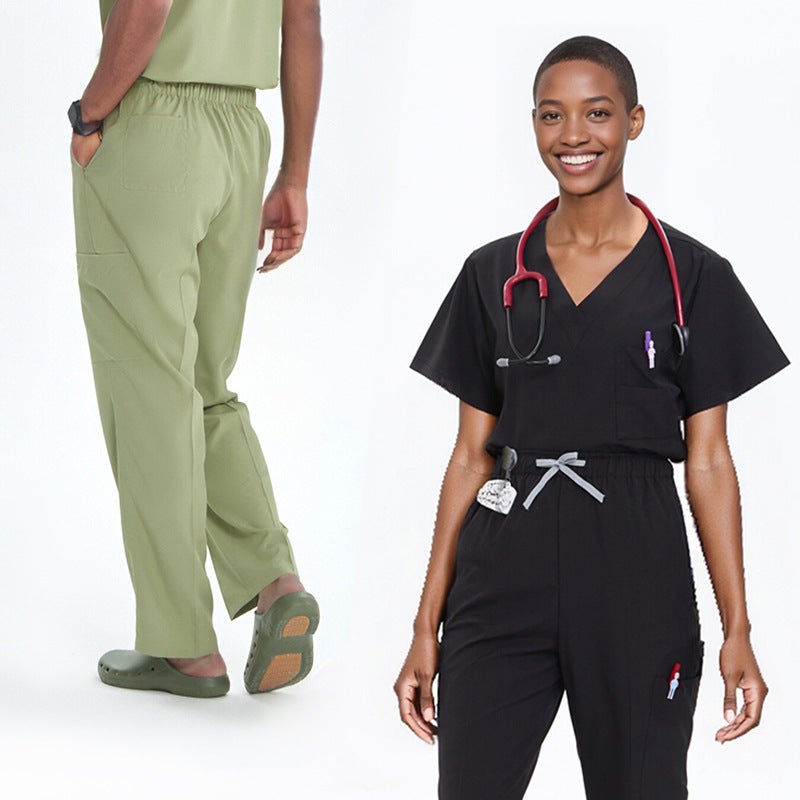 Export Workwear, Washable Surgical Gowns, Elastic Surgical Gowns For Men And Women, Short-Sleeved Operating Room Doctor Scrub Suits, - Image 3