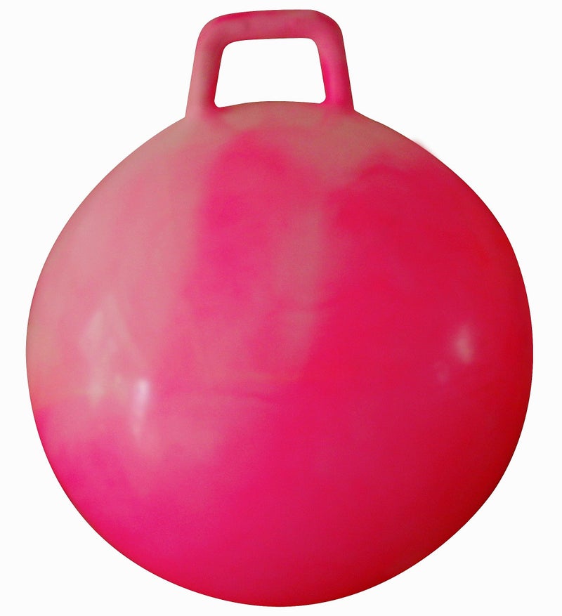 AppleRound Hippity Hoppity Hop Ball Siton Bouncy Ball with Handle 20in50cm Diameter for Children Age 710 Space Hopper Hopball Pump Included Cloud Colors Pink - Image 3