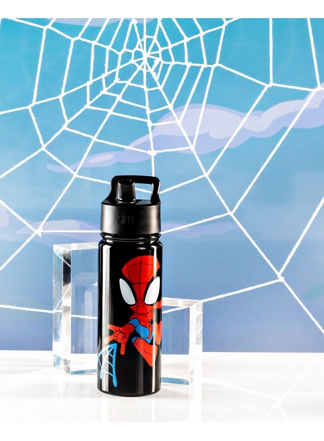 Simple Modern Kids Summit Water Bottle with Straw Lid | Marvel Spider Man 18oz Stainless Steel Cup Insulated Tumbler for Toddlers, Boys, School | Spidey Kid - Image 2