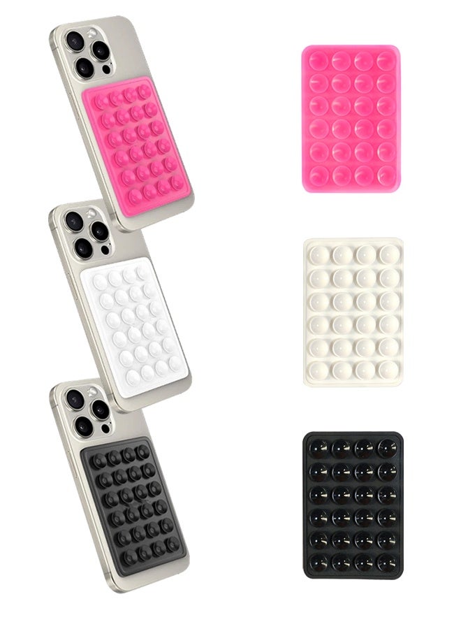 1 Piece Pink Model, Adsorption Phone Case Holder (10cm*6.5cm), Silicone Adsorption Cell Phone Accessories for iPhone and Android, Hands-free Toy Mirror, Shower Phone Holder, Tiktok Video and Selfie.  - Image 2