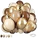 Biapian Retro Brown Cream Metallic Sand Gold Balloons 12 Inch Perfect for Birthday Baby Shower Wedding Boho Decorations - Image 3