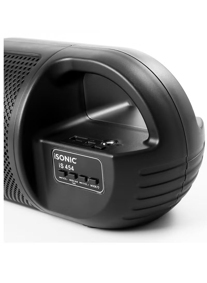 iSONIC مكبر صوت بلوتوث محمول iSONIC IS-454 بقوة 10 واط مع USB، بطاقة TF، AUX وراديو FM – مكبر صوت لاسلكي مدمج بصوت قوي - Image 5