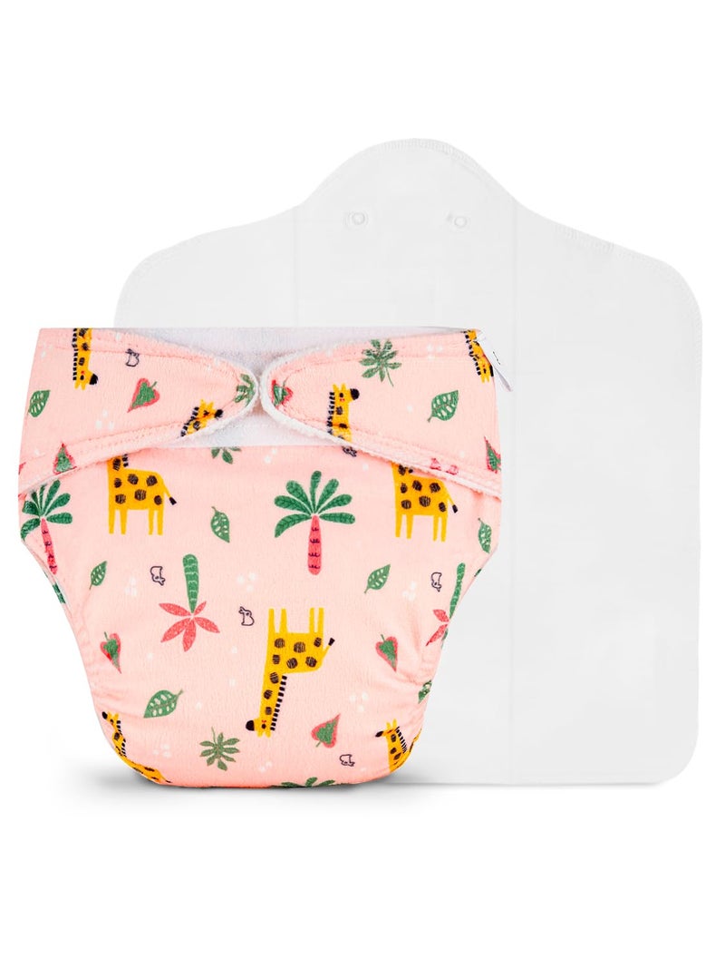 Superbottoms Freesize UNO SuperSoft Cloth Diaper (with Velcro) | Reusable, Adjustable Cloth Diaper for Babies | Dry Feel Comfort | Fits from 3 Months to 3 Years | Washable & Rash-Free | Sunset Safari - Image 1