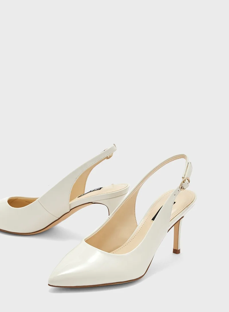 NINE WEST Pointed Toe Low Heel Pumps