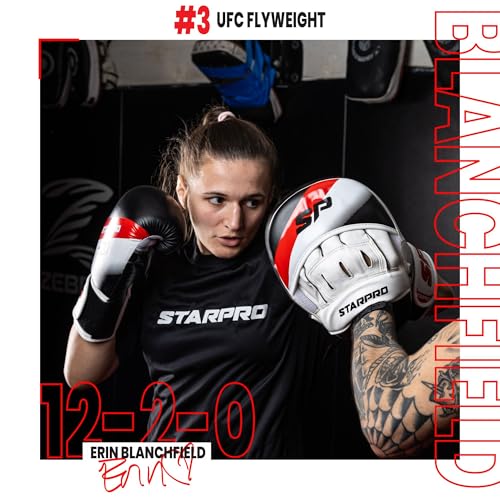 Starpro Boxing Pads – Ventilated Hook & Jab Training Mitts for Muay Thai Kickboxing MMA - Image 4