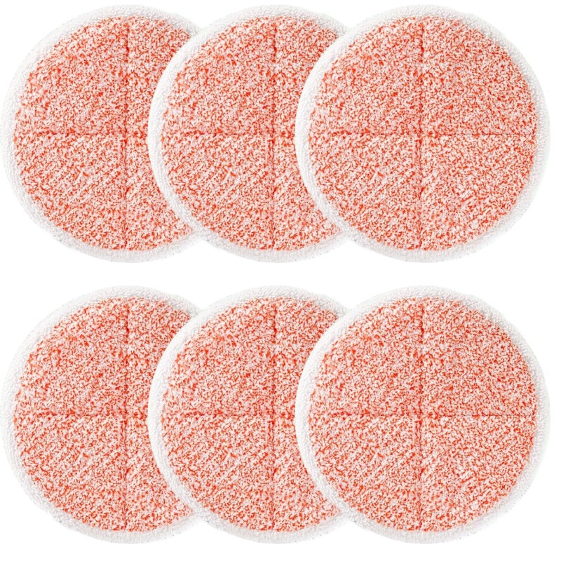 BIHARNT 6 Pack SpinWave Mop Replacement Pads Compatible with Bissell SpinWave 20392039A21242307231572039120399 Series Steam Mop Pads for Bissell SpinWave Hard Floor Cleaner