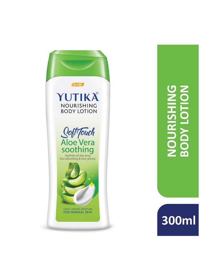 Yuthika Soft Touch Aloe Vera Soothing Nourishing Body Lotion | All-Day Hydration | Fast Absorbing & Non-Greasy | Long Lasting Moisture | For Normal Skin | 300ml (Pack of 3) - Image 2