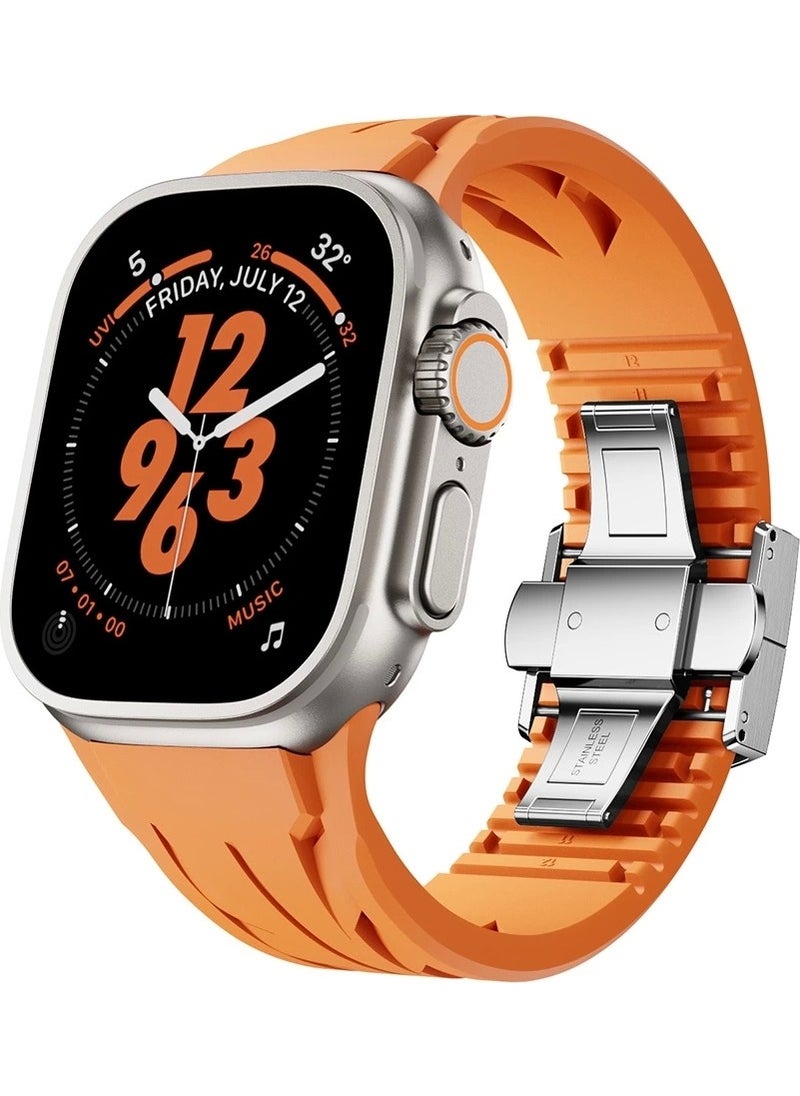 RedClick - Apple Watch Ultra 2 49MM KRD-127 Metal Buckle Length Adjustable Silicone Strap - Image 1