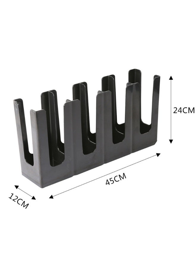 Paper Cup Dispenser, Disposable Coffee Cup Dispenser for Countertop Coffee Station Bar Restaurant Breakroom, Adjustable Cup Holder Organizer (Black - 245) - Image 4