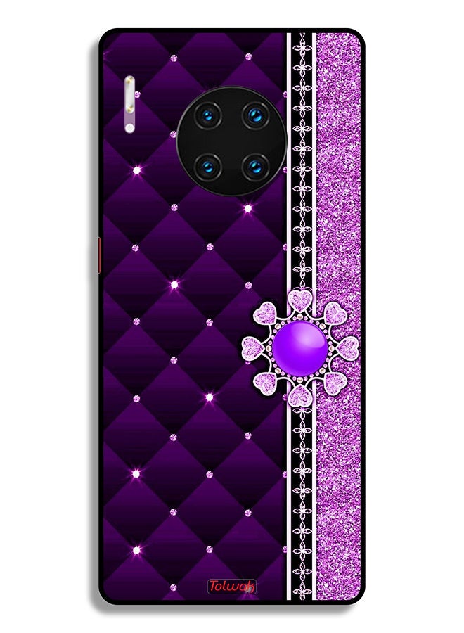 Tolwak Huawei Mate 30 Pro 4G Protective Case Cover Glitter Hearts - Image 2