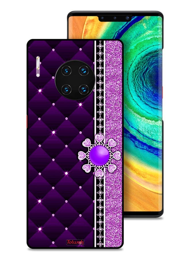 Tolwak Huawei Mate 30 Pro 4G Protective Case Cover Glitter Hearts - Image 1