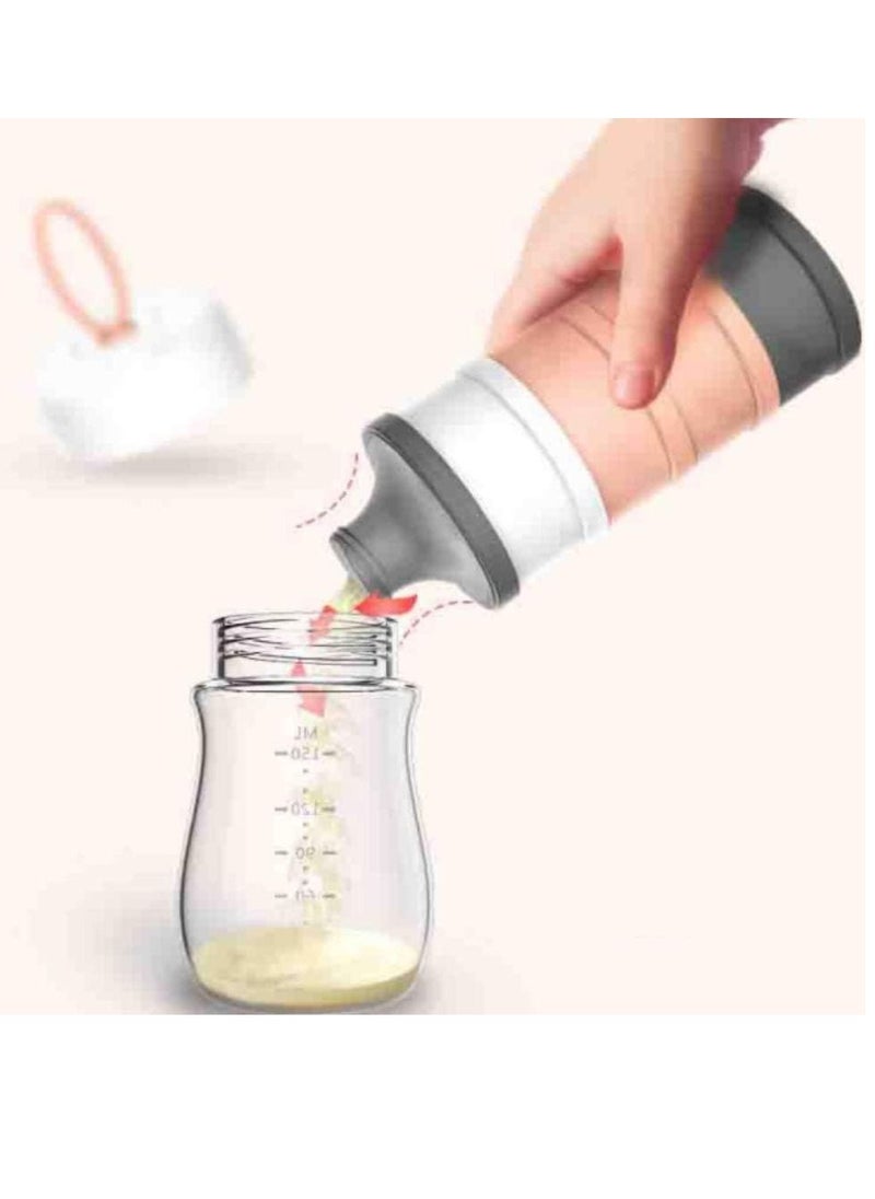 Non-Spill Portable Stackable Baby Milk Powder Dispenser, Snack Storage Container, Bpa Free, 4 Layer