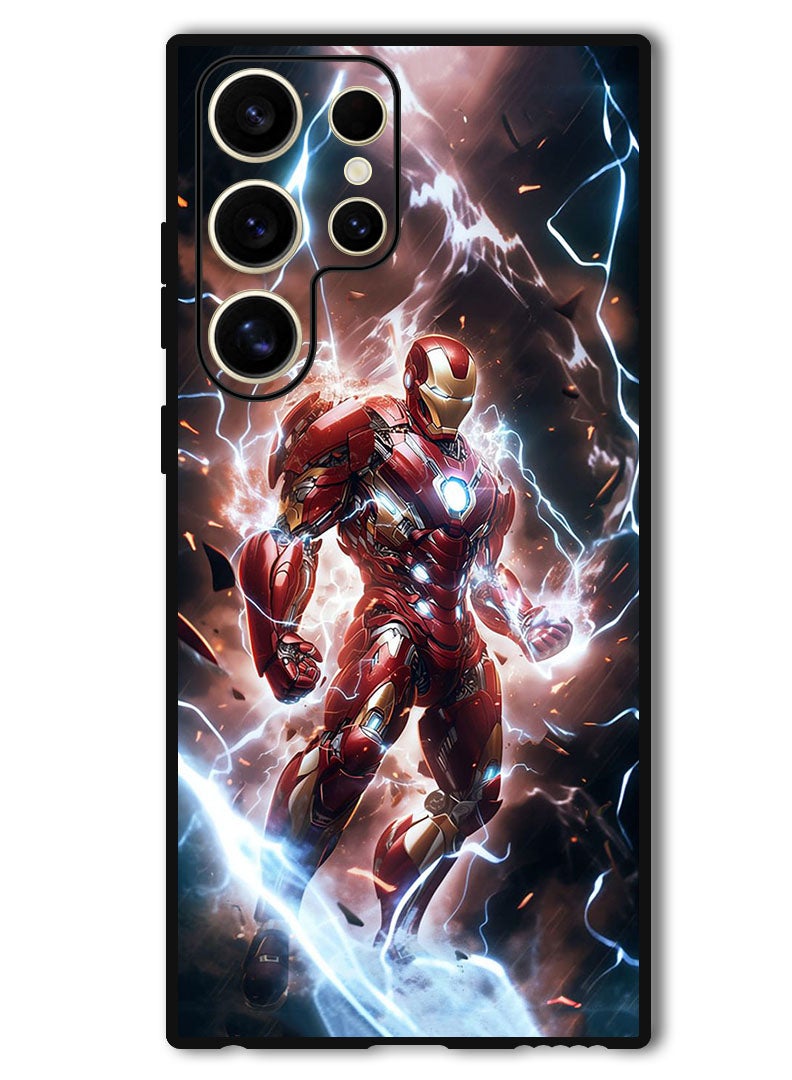 Theodor غطاء واقي مضاد للخدش ومقاوم للصدمات لجهاز سامسونج جالاكسي S24 ألترا آيرون مان 1 - Image 1