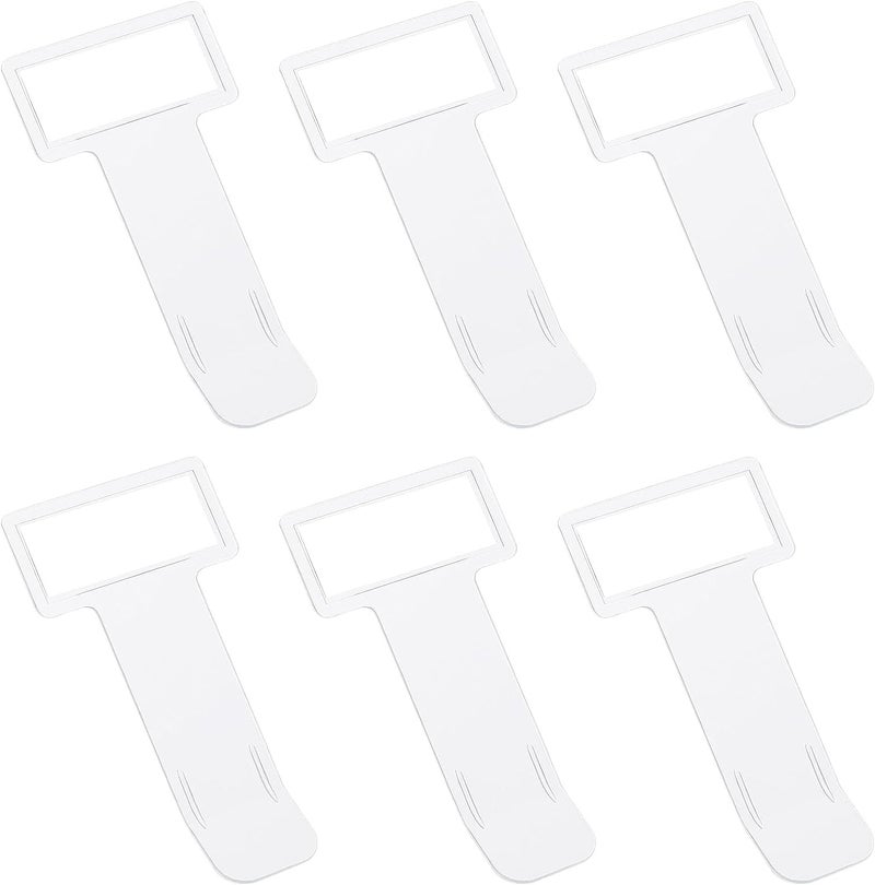 HEAVY DRIVER® 6 Pcs Car Windshield Parking Ticket Holder Transparent Car Parking Ticket Holder Clip with Adhesive Tape Plastic Auto Accessories Clip for Car Windscreen Window - Image 1