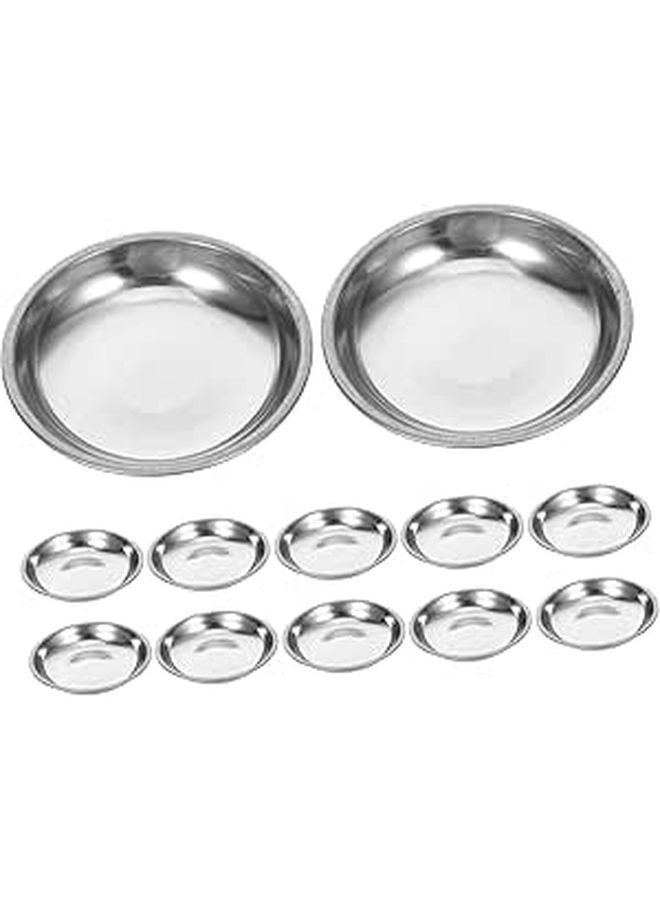 12Pcs Stainless Steel Small Bowls For Condiment Dipping Cups Non Magnetic - Image 1