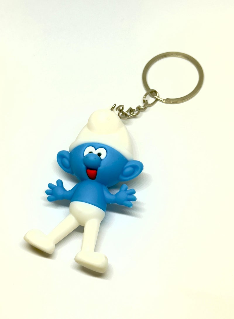 Cartoon keychain, kids keychain, funny keychain, girls keychain, boys keychain, keychain pendant, wallet and bag pendant, keychain pendant for car, wallet, bag. Cartoon character keychain, cute gift for the blue smurfs. - Image 5