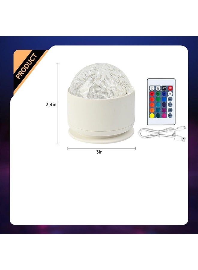 GD 16 Color Rechargeable Northern Lights Projector Calming Sensory Lights with Remote - Changing Romantic Water Wave Lamp Silent Romantic Dynamic for Bedroom, Kids Room, Party, Bars, Game Rooms - Image 2