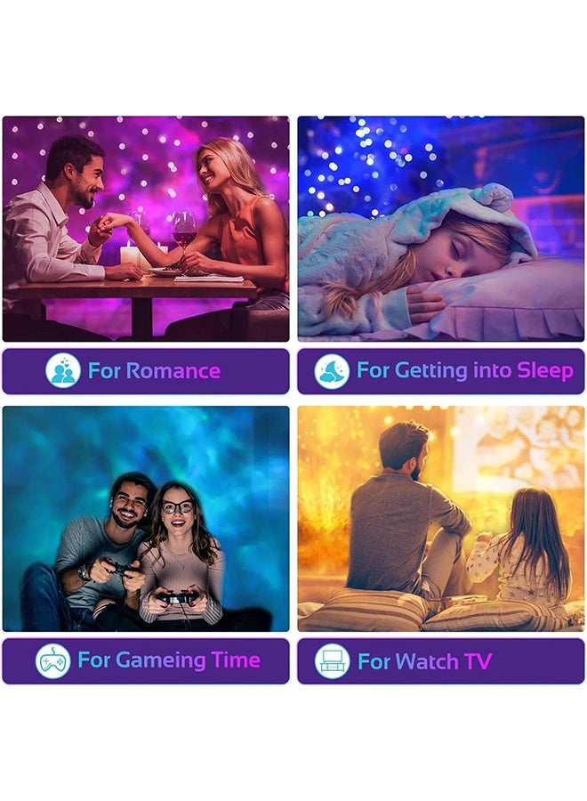 GD 16 Color Rechargeable Northern Lights Projector Calming Sensory Lights with Remote - Changing Romantic Water Wave Lamp Silent Romantic Dynamic for Bedroom, Kids Room, Party, Bars, Game Rooms - Image 5