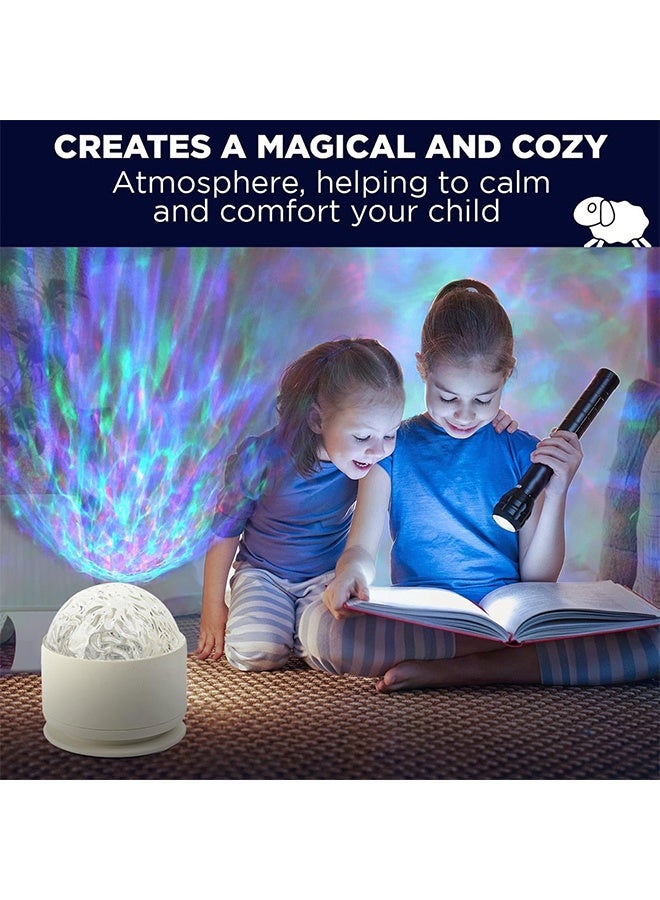 GD 16 Color Rechargeable Northern Lights Projector Calming Sensory Lights with Remote - Changing Romantic Water Wave Lamp Silent Romantic Dynamic for Bedroom, Kids Room, Party, Bars, Game Rooms - Image 3