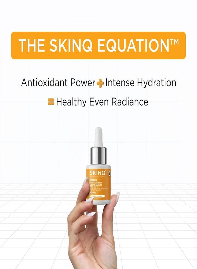 SKINQ Brightening Face Serum with Malic & Lactic Acid | Reduces Tan, Pigmentation & Dark Spots | Exfoliates & Brightens Skin | Repairs Sun-Damaged Skin | In-Vivo Tested | Dermat Formulated | 15ml - Image 4