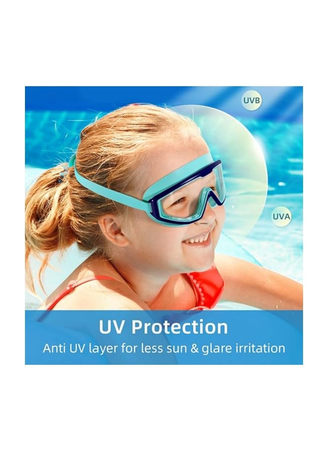 Oasisgalore Kids Swim Goggles for Toddler Kids Youth, Anti-Fog Waterproof Anti-UV Clear Vision Water Pool Goggles Comfort for Age 6-14  - Image 4