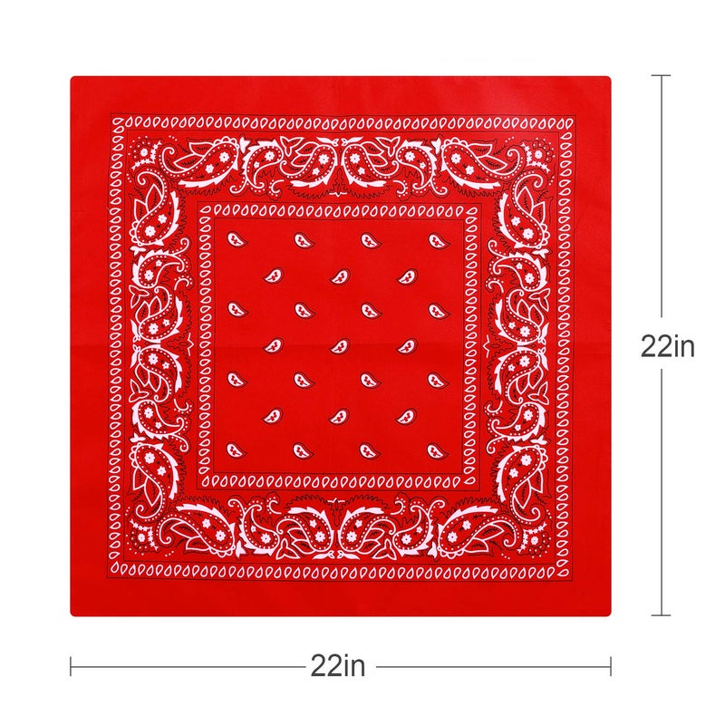 E-accexpert 16pcs Bandanas Multi-Purpose Party Outdoor Favor Scarf Headband Handkerchiefs for Unisex Women Men Boy Girls - Image 3