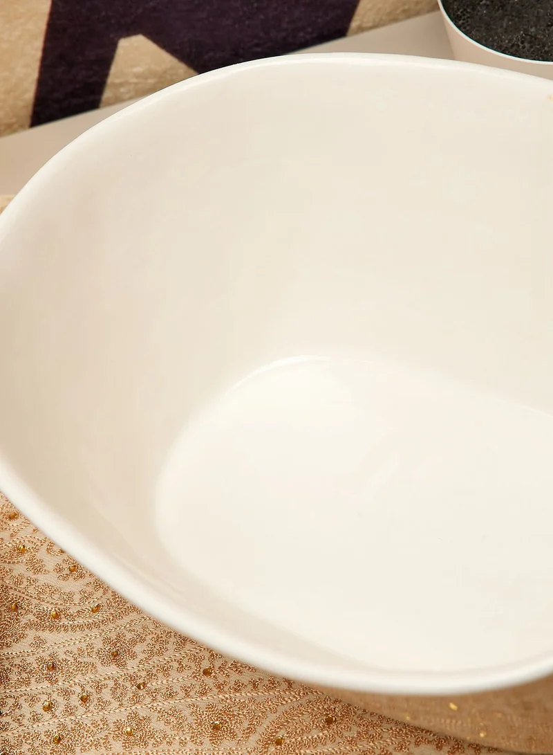 زارينا وعاء بيضاوي الشكل بمقبض مقاس 35 × 26