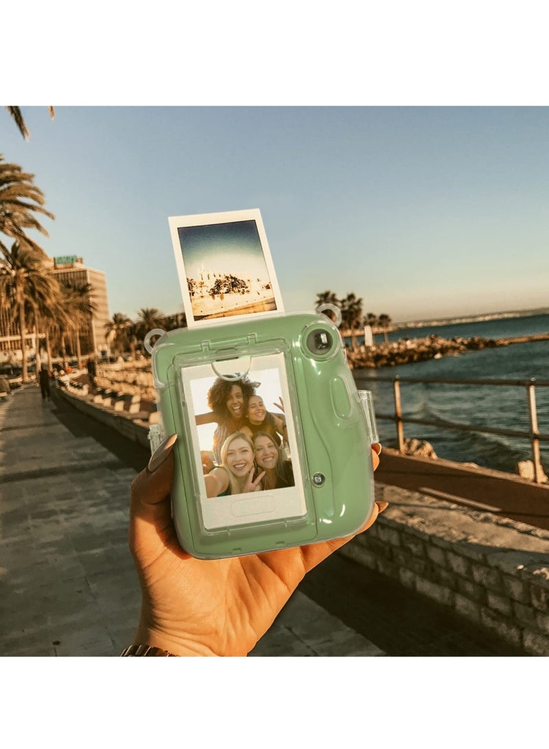 Fujifilm Instax Mini 11 Instant Camera Hard Case with Adjustable Strap and Sticker  - Image 3