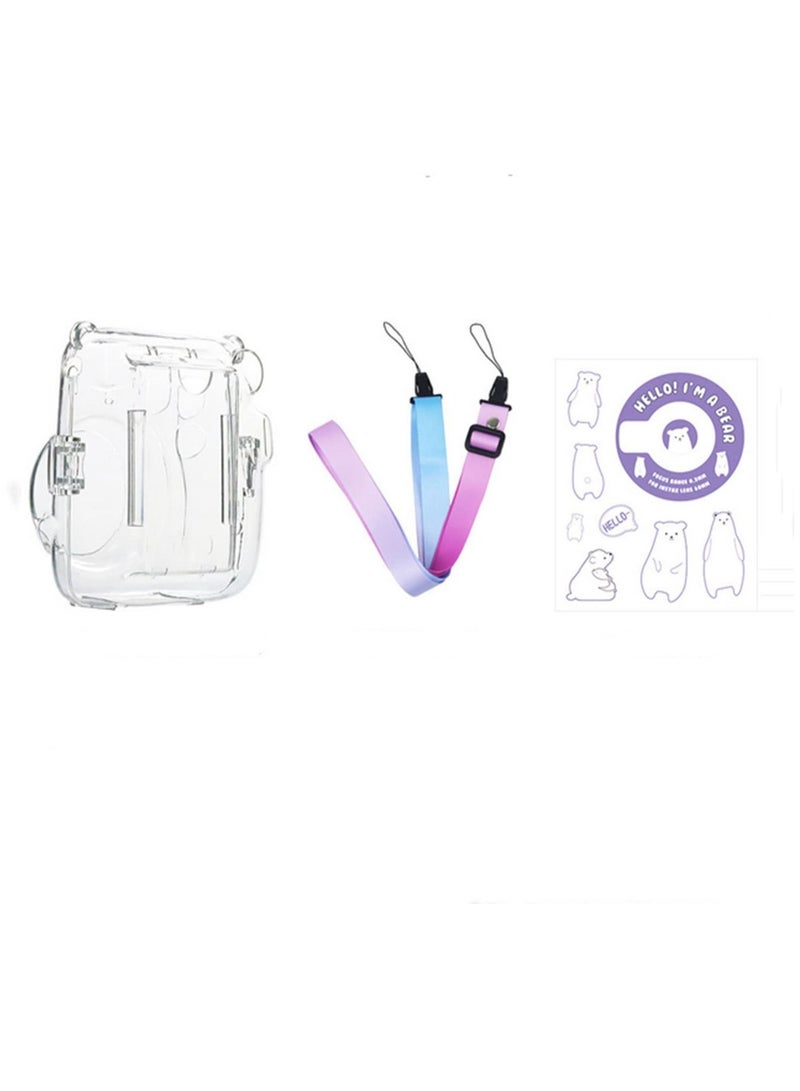 Fujifilm Instax Mini 11 Instant Camera Hard Case with Adjustable Strap and Sticker  - Image 4
