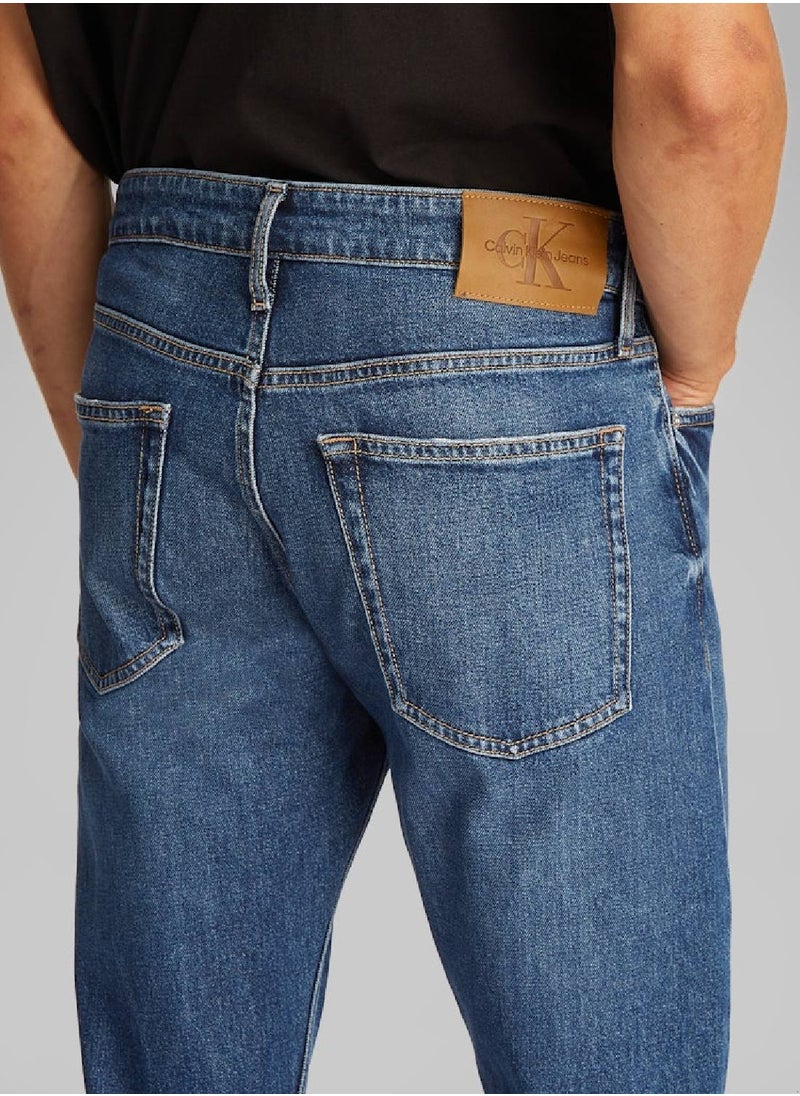 Calvin Klein Jeans Men's Slim Jeans - Cotton, Blue  - Image 5