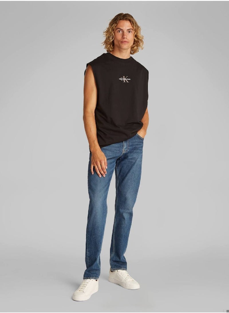 Calvin Klein Jeans Men's Slim Jeans - Cotton, Blue  - Image 3