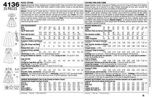 Simplicity 4136 'Wizard of Oz' Dorothy, Wicked Witch and Glinda Good Witch Halloween Costume Sewing Pattern for Women, Sizes 14-22 - Image 2