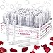 Uzoxlsn 200 Pack Mini Bubble Wands White Bubble Stick Toy Bulk for Wedding Supplies Anniversaries Valentines Day Gift Celebrations Wedding Send Off Party Favor for Couple Guests Kid Boy and Girl - Image 4