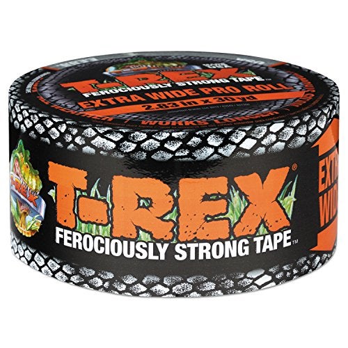 T-REX Ferociously Strong Tape, Duct Tape with UV Resistant & Waterproof Backing for Wood Brick Concrete and More, 30 yd x 2.83", Gunmetal Gray, 1-Roll (241358) - Image 2