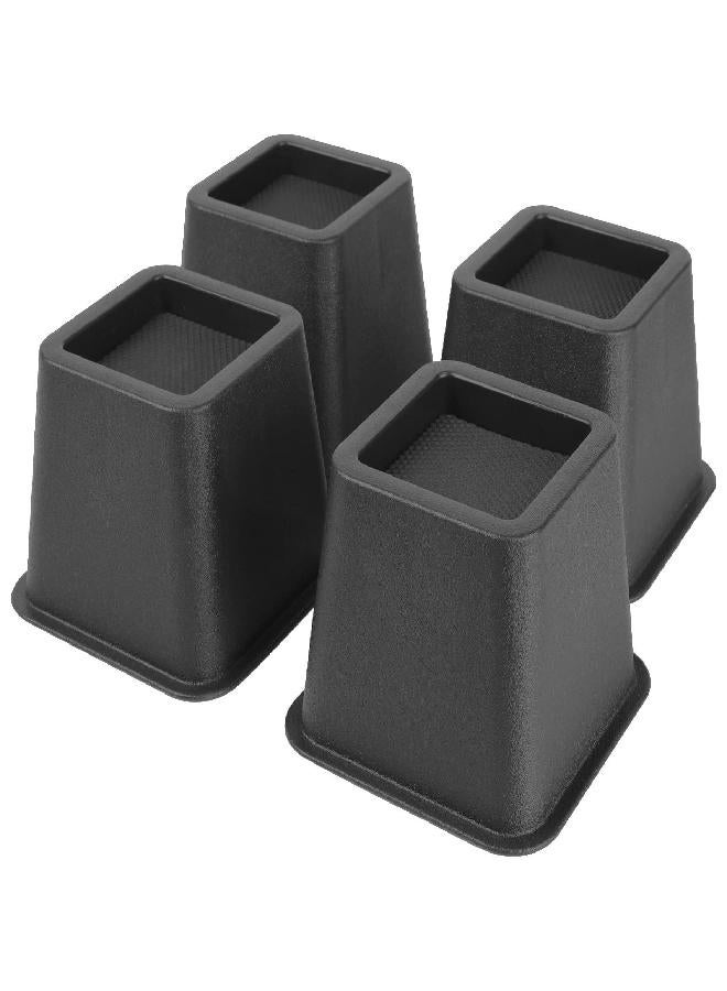 BTSD-home Bed Risers 3 inch Heavy Duty Furniture Risers for Dorm Sofa Couch Great for Under Bed Storage Set of 4 - Image 1