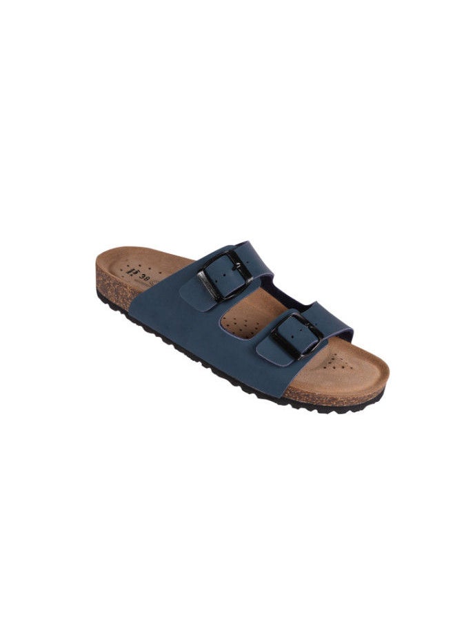 BiOCHIC Biochic Ladies Double Strap Sandals 012-437 200-Blue  - Image 1
