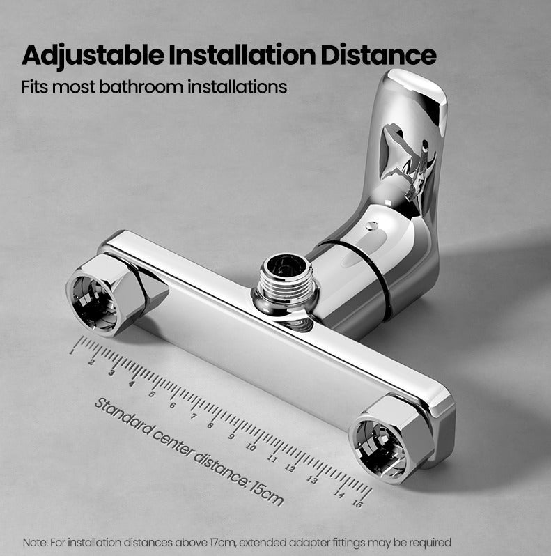 Jomoo Shower Faucet, Single Lever Mixer Tap, Cold and Hot Control Bathtub Faucet Set, Wall Mounted Bath Mixer Faucet, Anti-Explosion Lead-Free Solid Brass Body Resistant, Chrome Finish - Image 5